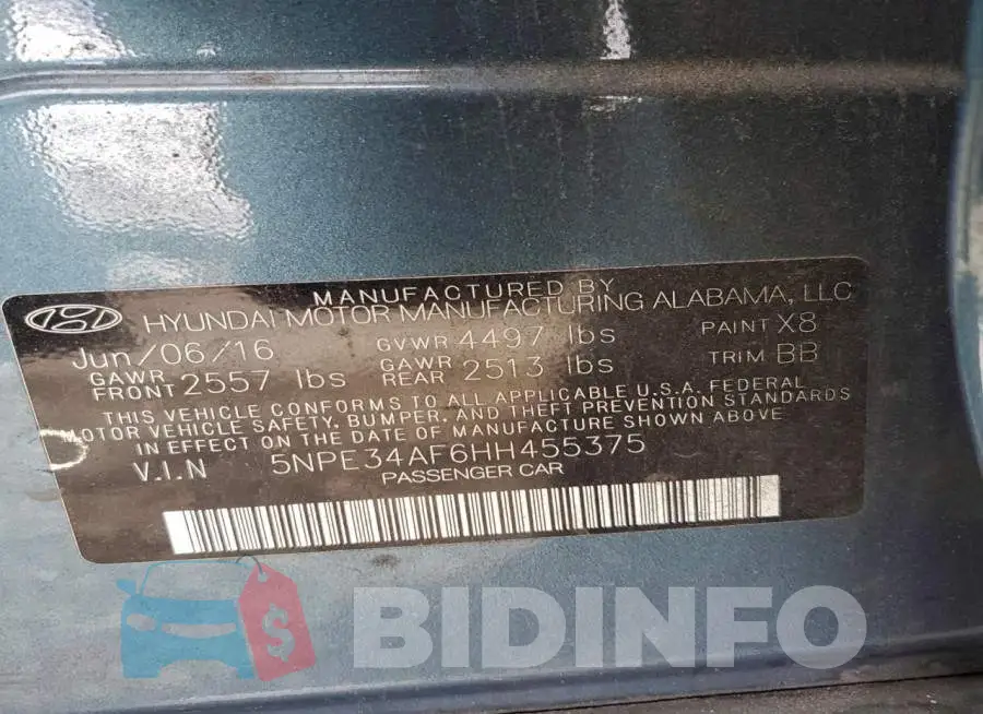 5NPE34AF6HH455375 Photo# 12