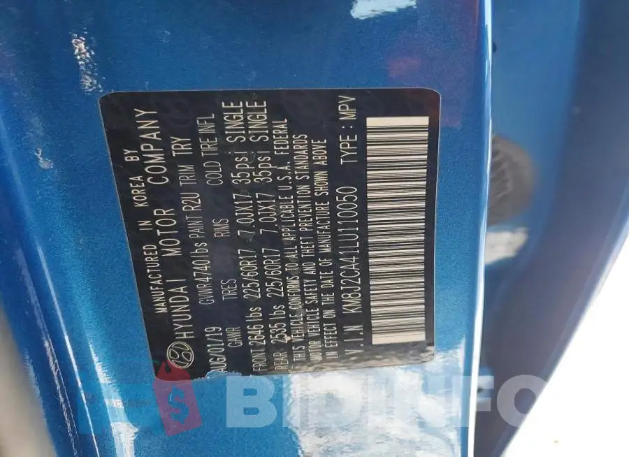 KM8J2CA41LU110050 Photo# 13