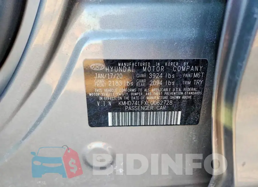 KMHD74LFXLU062728 Photo# 13
