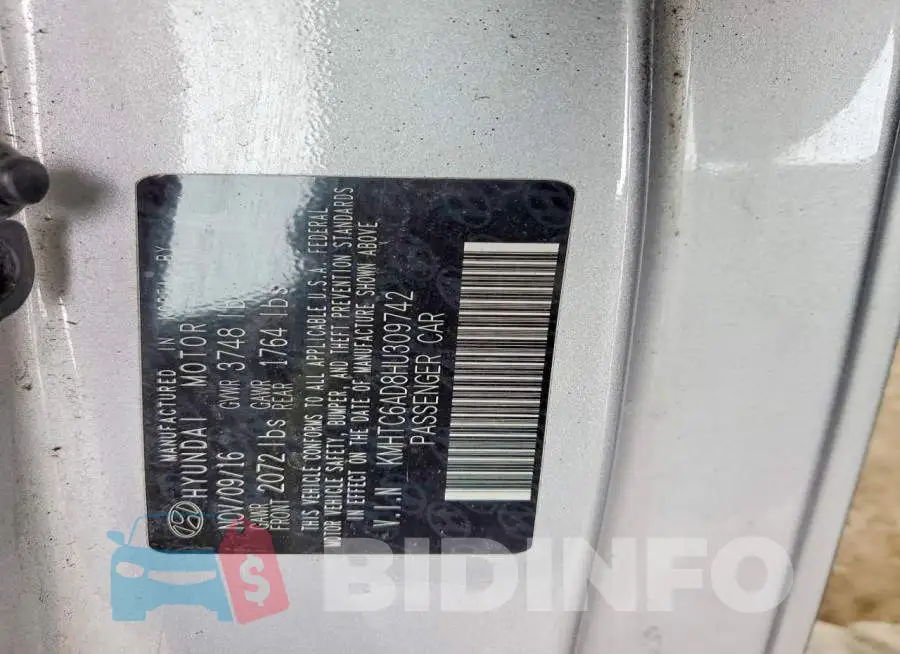 KMHTC6AD8HU309742 Photo# 12