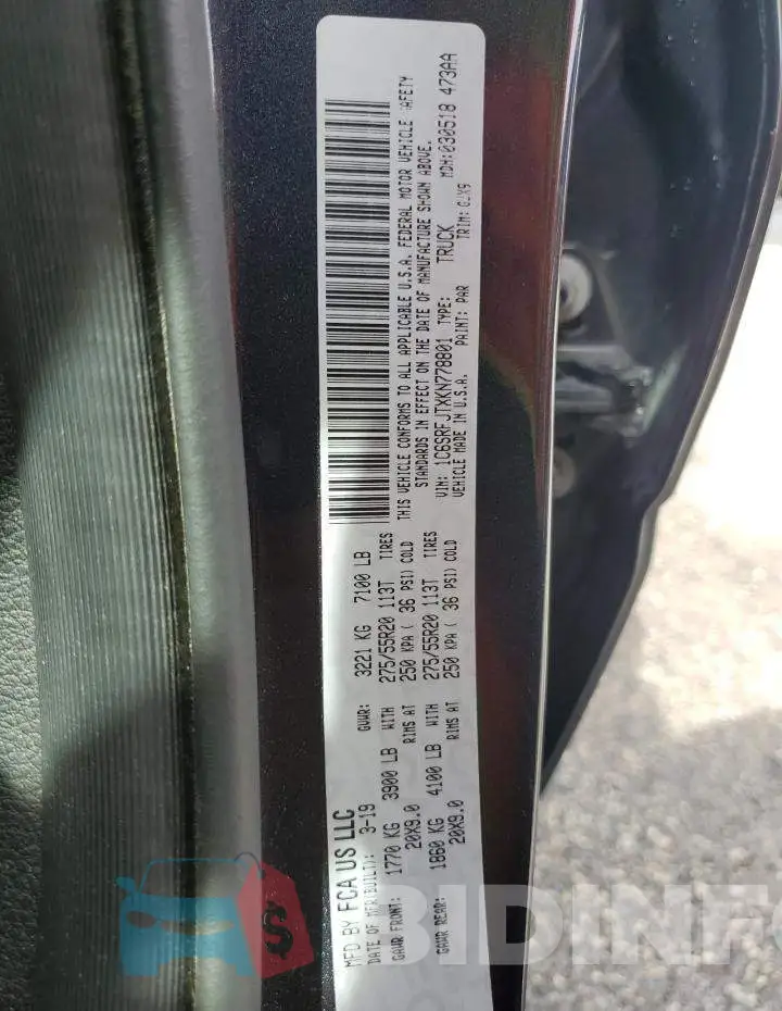 1C6SRFJTXKN778801 Photo# 12