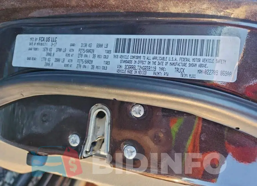 3C6RR6LT2HG659119 Photo# 12