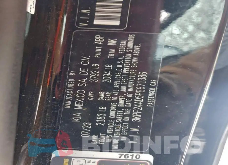 3KPF24AD5PE671386 Photo# 12