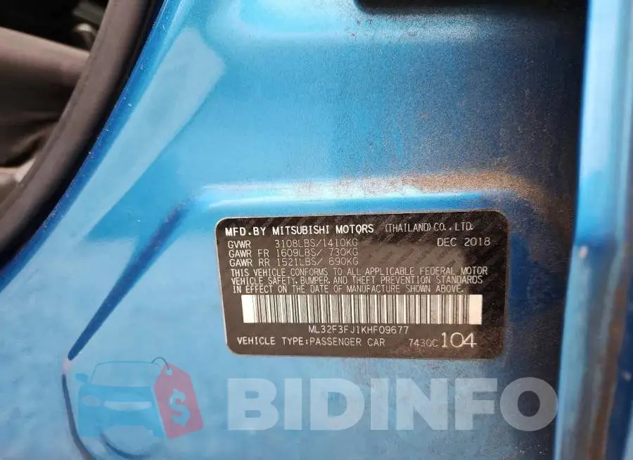 ML32F3FJ1KHF09677 Photo# 12