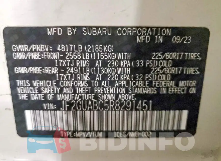 JF2GUABC5R8291451 Photo# 7