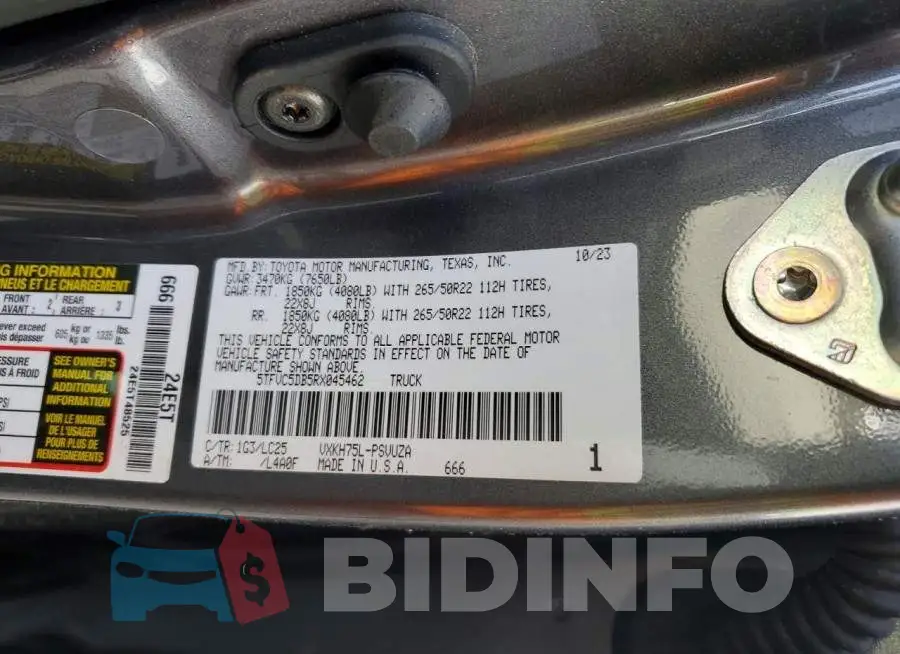 5TFVC5DB5RX045462 Photo# 13