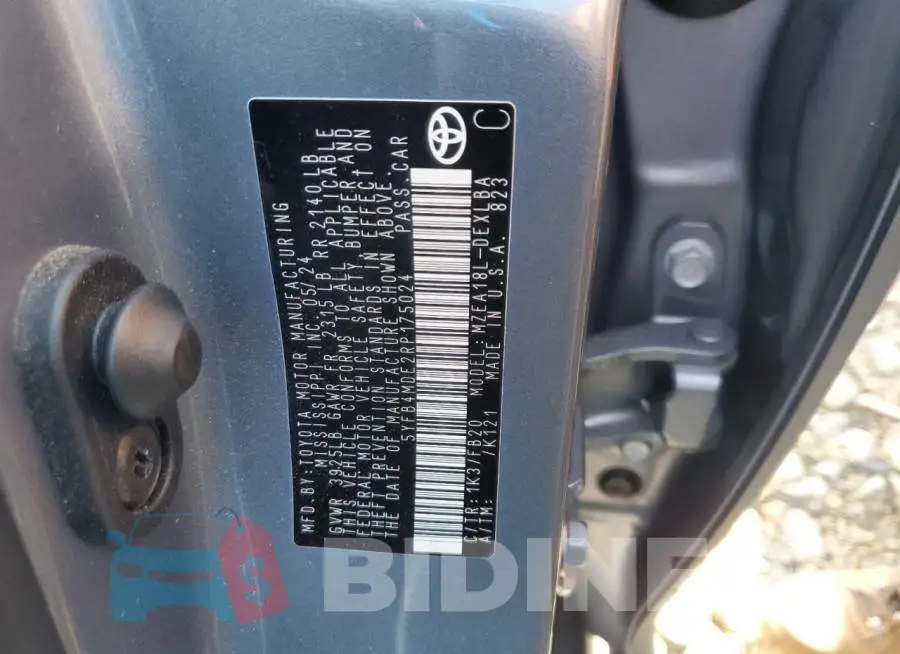 5YFB4MDE2RP175024 Photo# 12