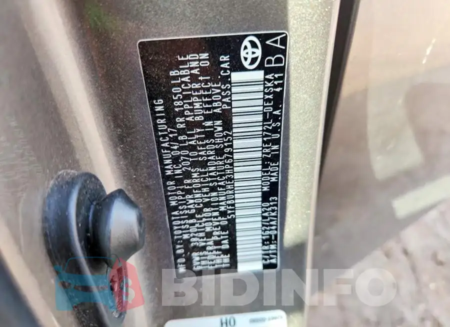 5YFBURHE3HP679152 Photo# 12