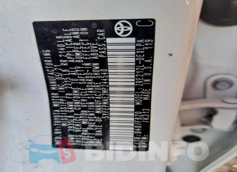5YFEPMAE2MP244540 Photo# 13