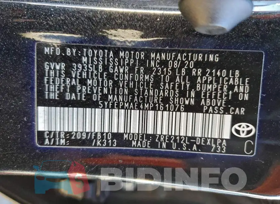 5YFEPMAE4MP161076 Photo# 12