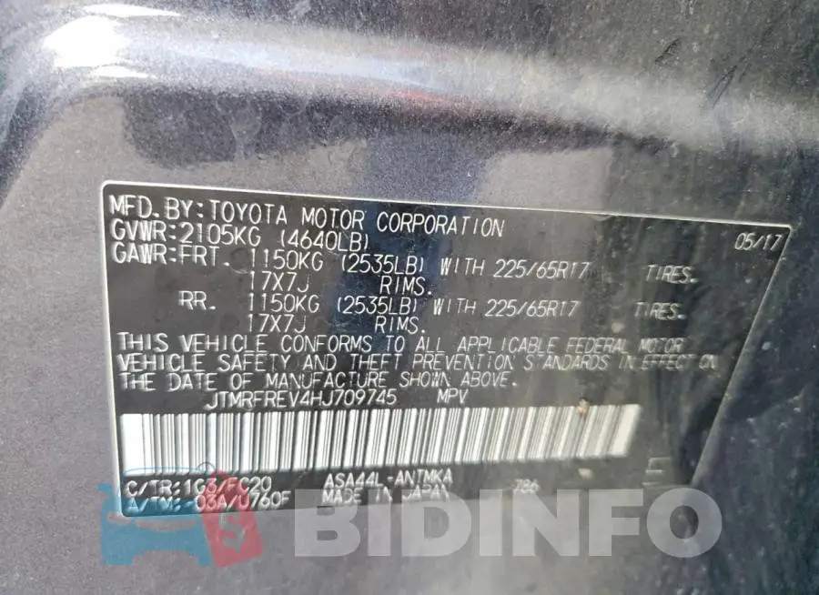 JTMRFREV4HJ709745 Photo# 13