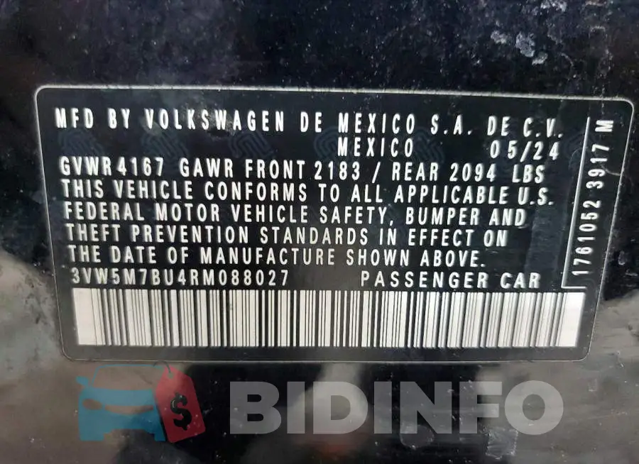 3VW5M7BU4RM088027 Photo# 12