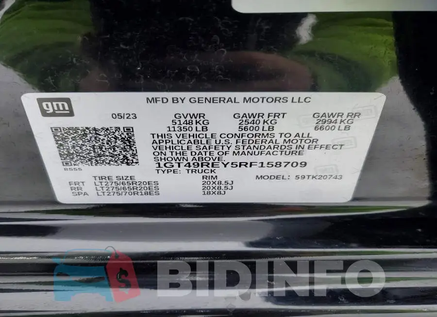 1GT49REY5RF158709 Photo# 12