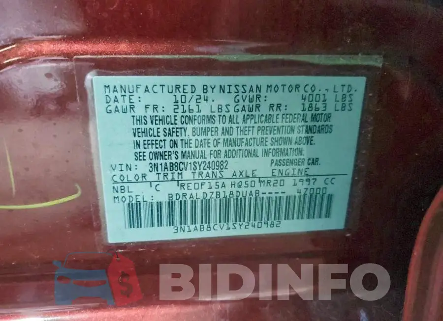 3N1AB8CV1SY240982 Photo# 12