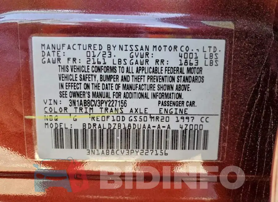 3N1AB8CV3PY227156 Photo# 13