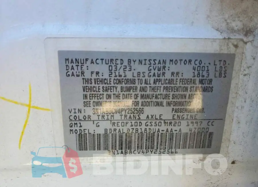 3N1AB8CV4PY252566 Photo# 12