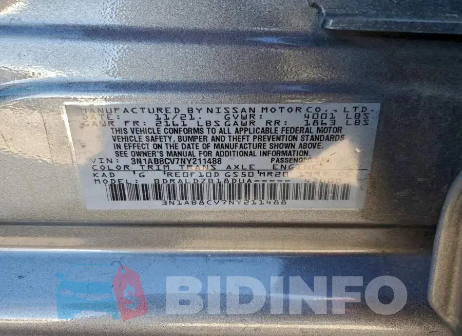 3N1AB8CV7NY211488 Photo# 13