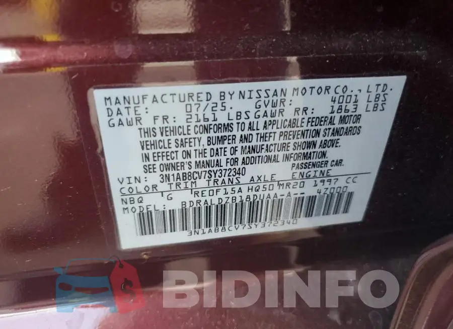 3N1AB8CV7SY372340 Photo# 12