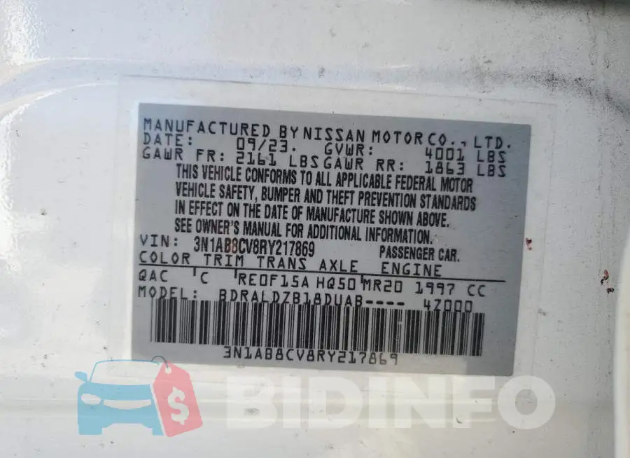 3N1AB8CV8RY217869 Photo# 12