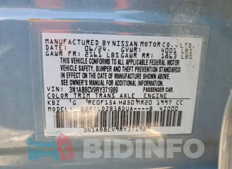 3N1AB8CV9RY371989 Photo# 12
