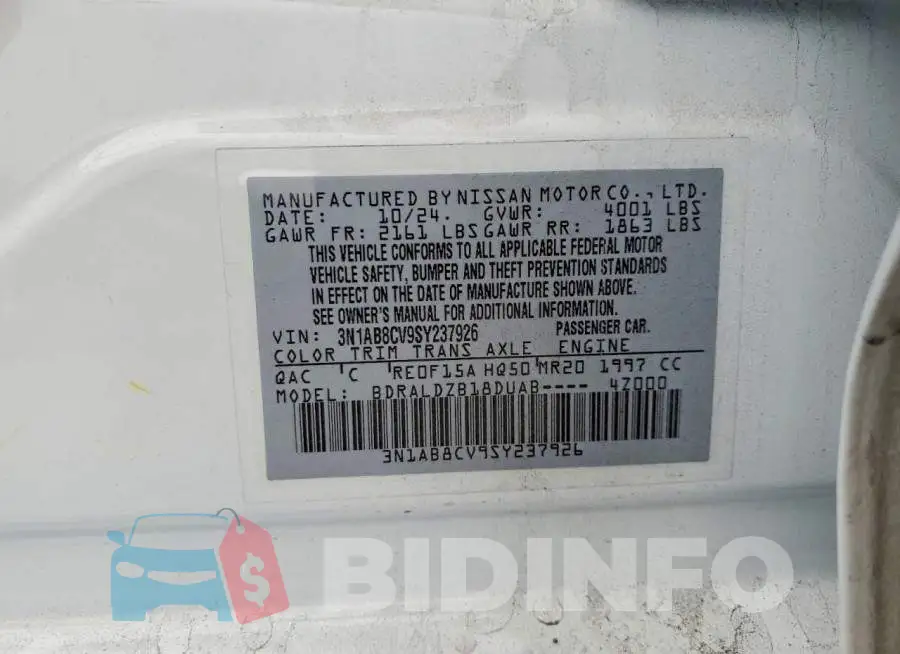 3N1AB8CV9SY237926 Photo# 12