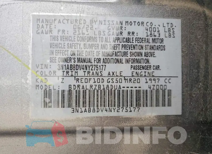 3N1AB8DV4NY275177 Photo# 13