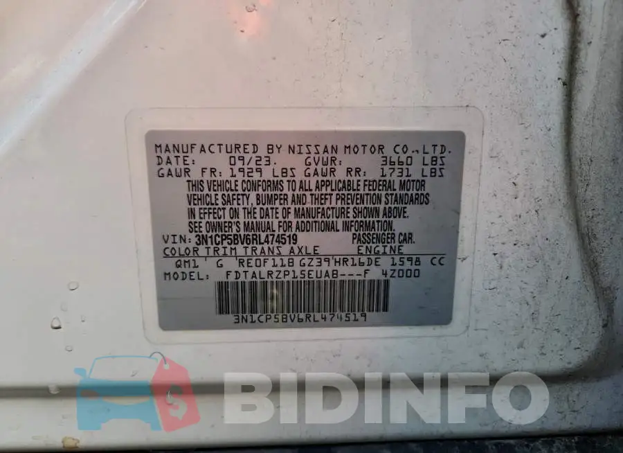3N1CP5BV6RL474519 Photo# 13