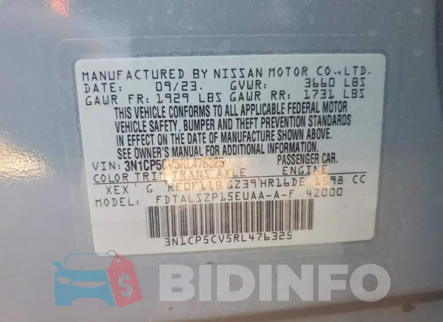 3N1CP5CV5RL476325 Photo# 12