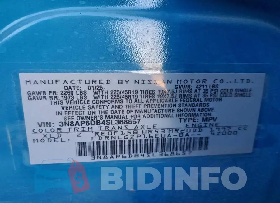 3N8AP6DB4SL368657 Photo# 13