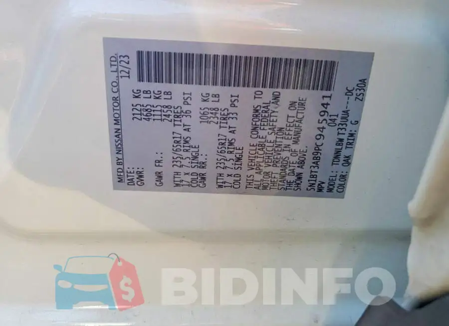 5N1BT3AB9PC945941 Photo# 13