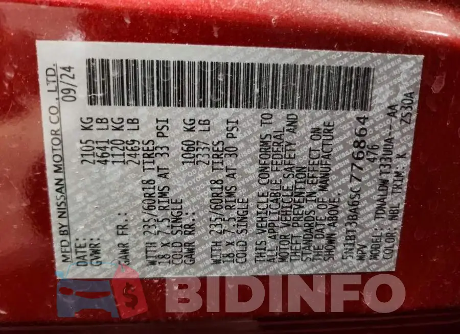 5N1BT3BA6SC776864 Photo# 13