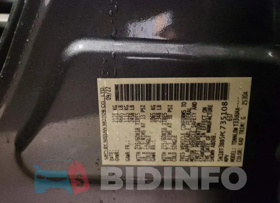 5N1BT3BB5PC735108 Photo# 12
