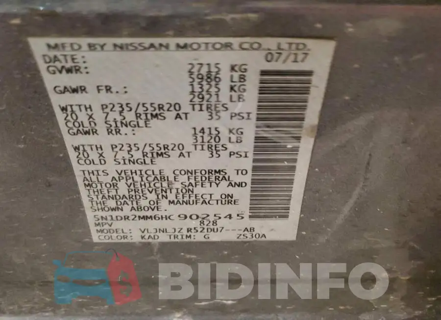 5N1DR2MM6HC902545 Photo# 13