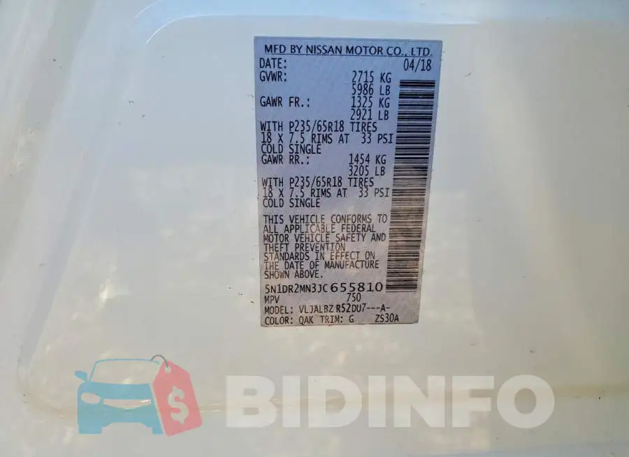 5N1DR2MN3JC655810 Photo# 13