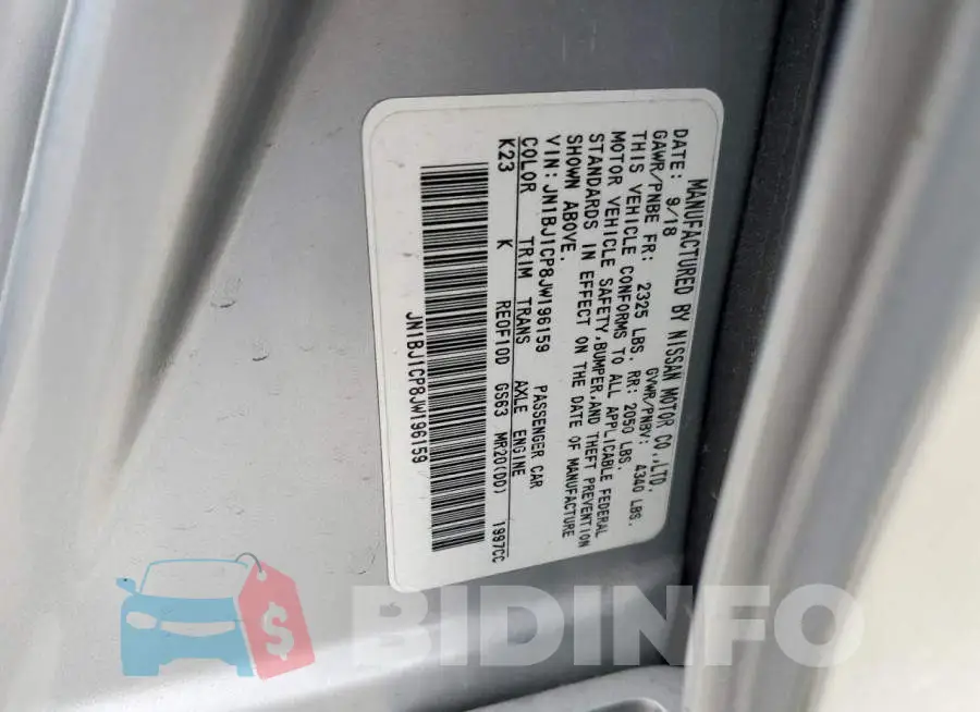 JN1BJ1CP8JW196159 Photo# 12