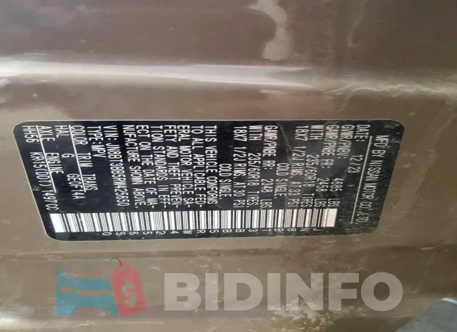 JN8BT3BB5RW425650 Photo# 13
