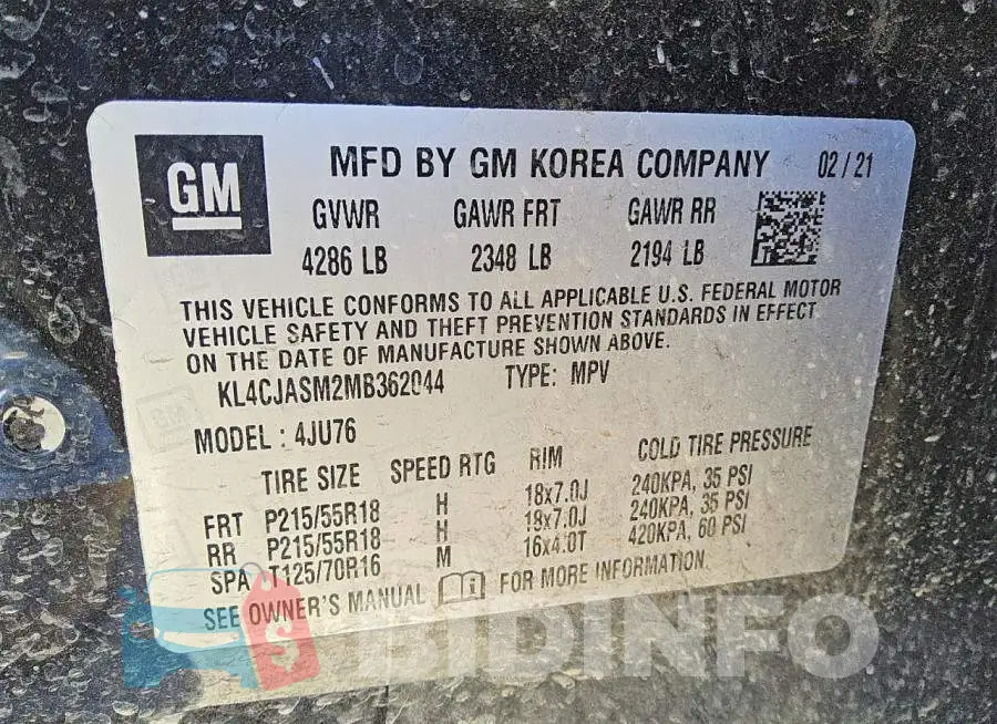 KL4CJASM2MB362044 Photo# 13