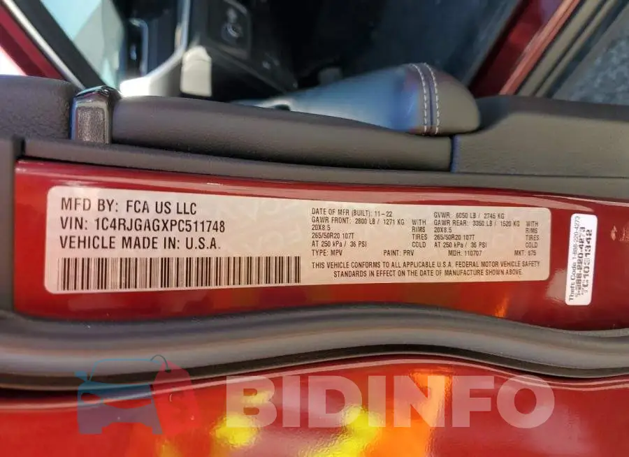 1C4RJGAGXPC511748 Photo# 13