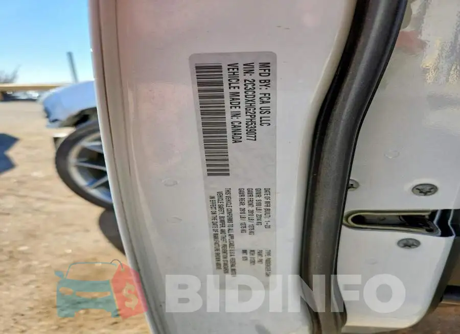 2C3CDXHG2PH539077 Photo# 13