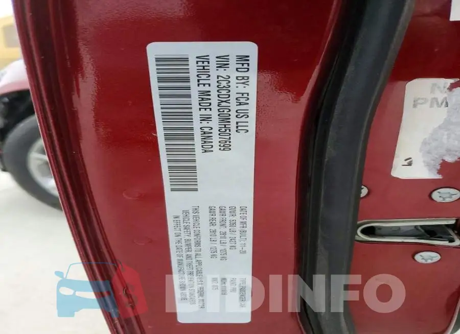 2C3CDXJG0MH507699 Photo# 13
