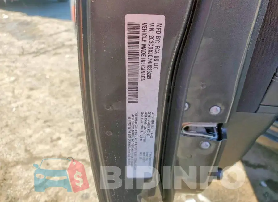 2C3CDXJG7NH236285 Photo# 13