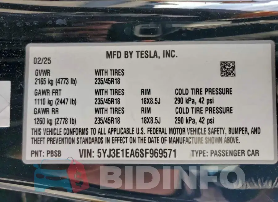 5YJ3E1EA6SF969571 Photo# 13