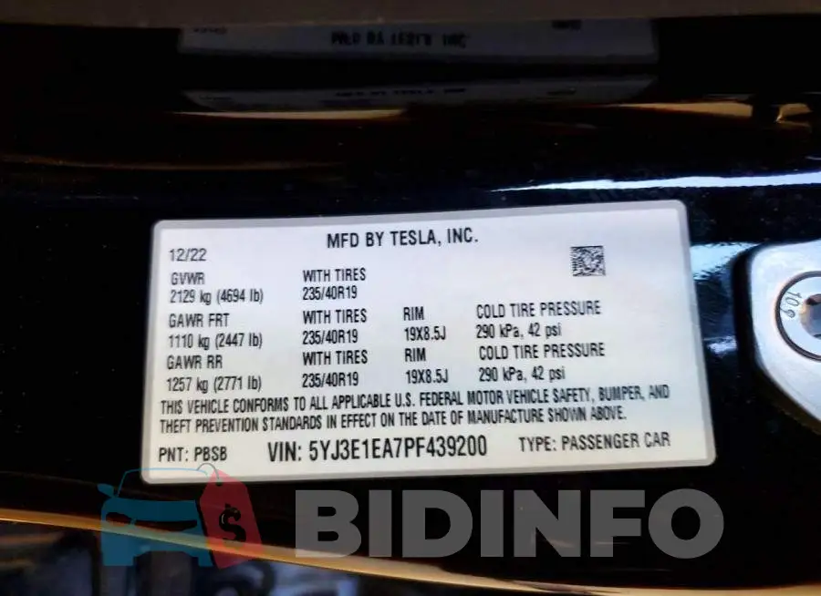 5YJ3E1EA7PF439200 Photo# 12
