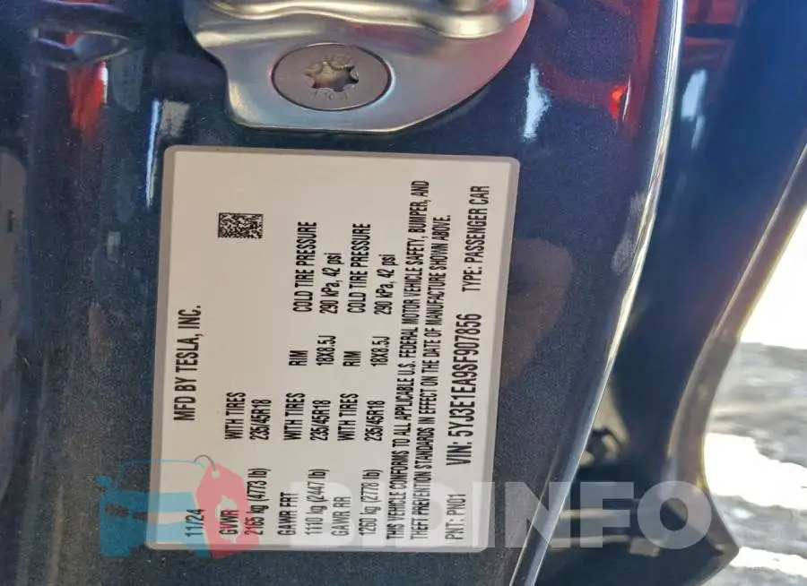 5YJ3E1EA9SF907856 Photo# 13