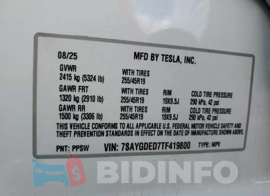 7SAYGDED7TF419800 Photo# 12