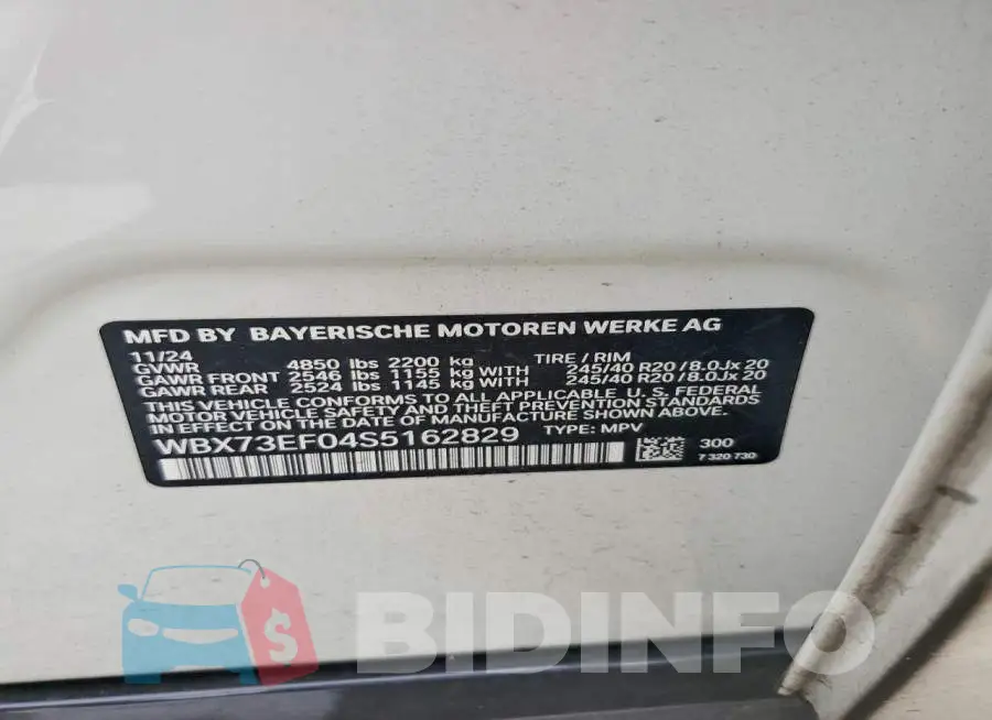 WBX73EF04S5162829 Photo# 13