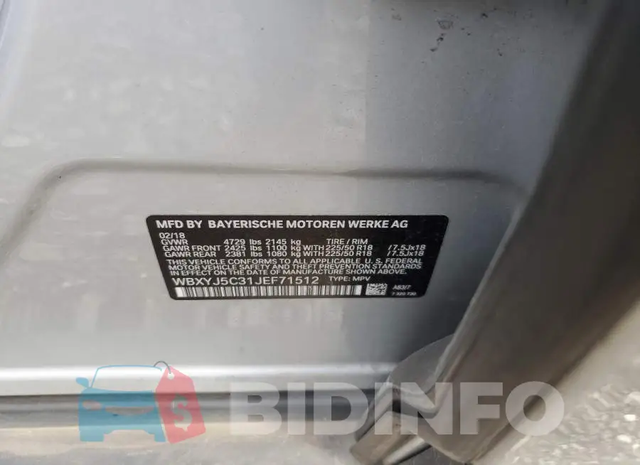 WBXYJ5C31JEF71512 Photo# 12