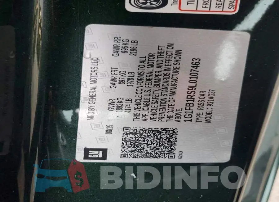 1G1FB1RS9L0107463 Photo# 12