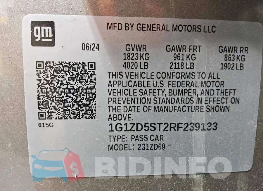 1G1ZD5ST2RF239133 Photo# 12