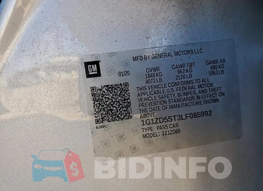 1G1ZD5ST3LF085992 Photo# 13